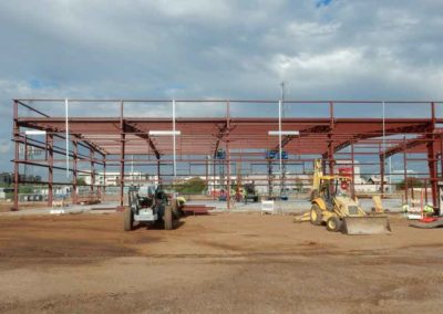 Construction of Werner Truck Driving Facility of Structural Steel, Beginning Construction Stages